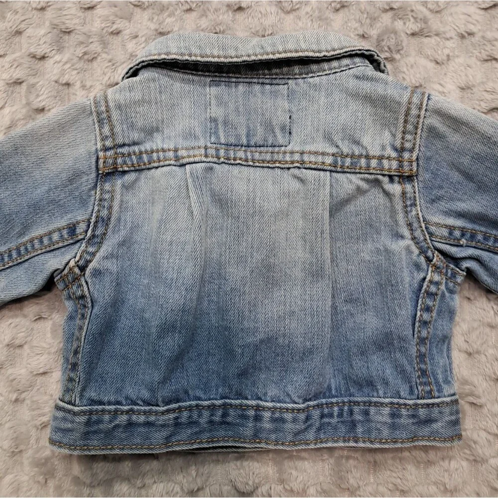 Lot Little Baby Girls OshKosh B'Gosh 9 Months Overalls Dress Shirt Jean Jacket
